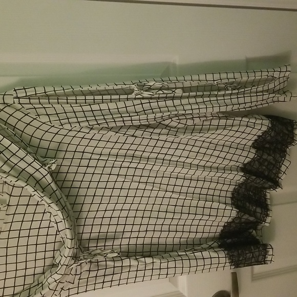 Black and white checkered shirt by Reitmans sz xl - Picture 3 of 4